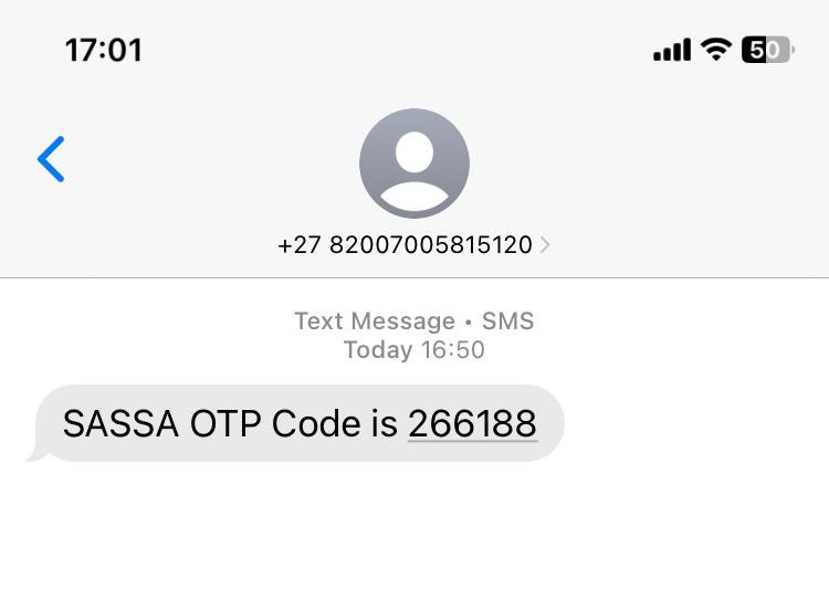 SASSA Appeal : OTP Code