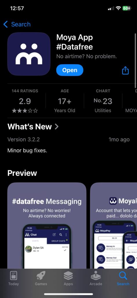 moya app sassa 350