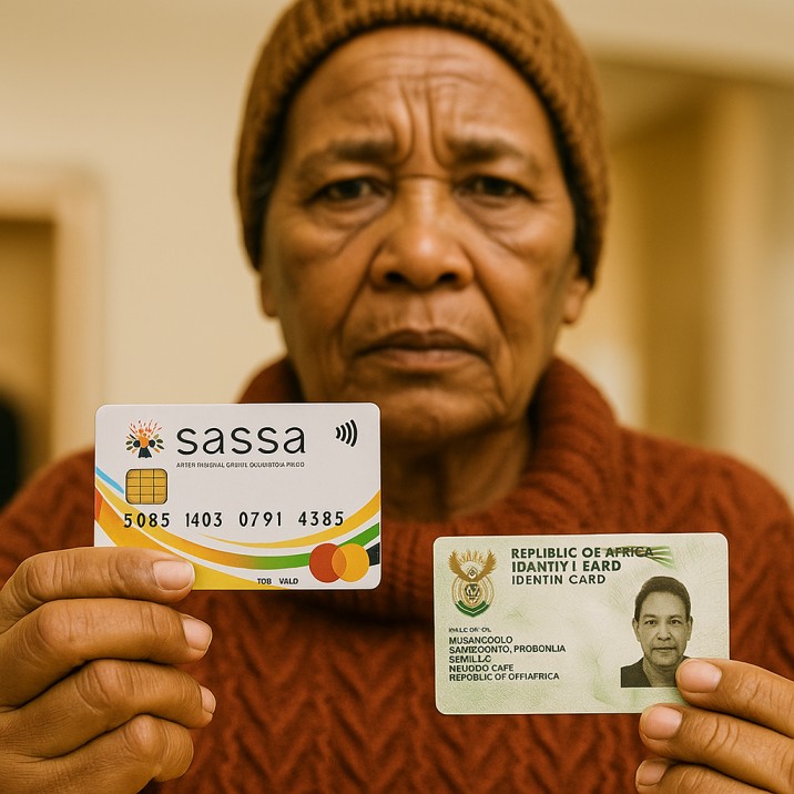 EasyPay SASSA loans photo of a person holding a SASSA card
