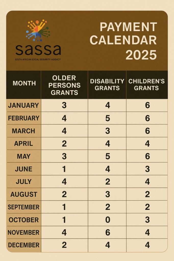 SASSA calendar icon to visually represent waiting time