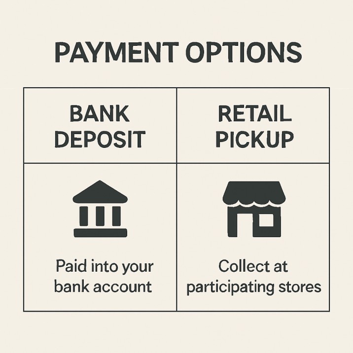 (Bank deposit vs Retail pickup