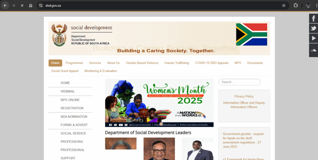 dsd sassa gov za