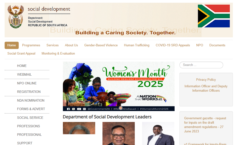 https://dsd.sassa.gov.za