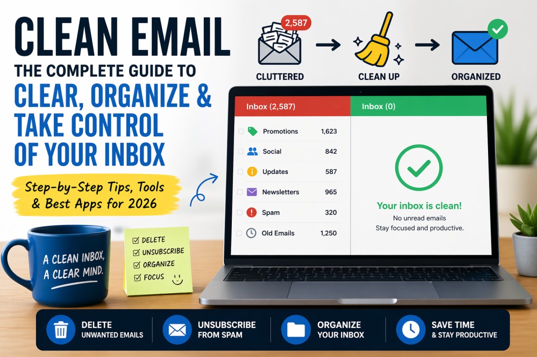 You are currently viewing Clean Email: The Ultimate Guide to Cleaning Your Inbox Fast (2026)